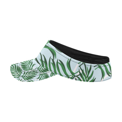 Palm Leaves Pattern Print Design PL06 Unisex Sun Visor