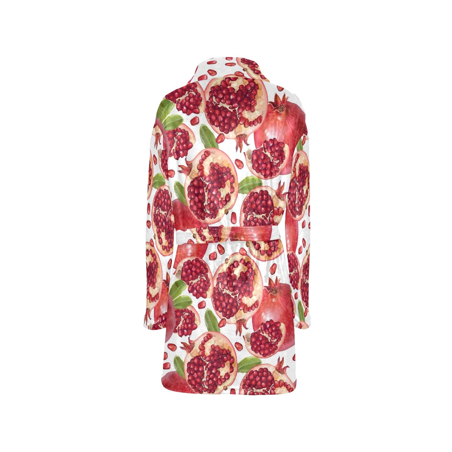 Pomegranate Pattern Print Design PG03 Women's Fleece Robe