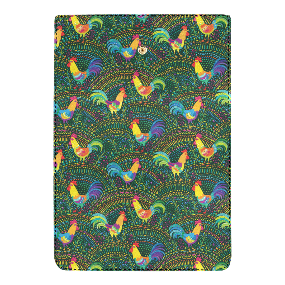 Rooster Pattern Print Design A01 Women's Trifold Wallet