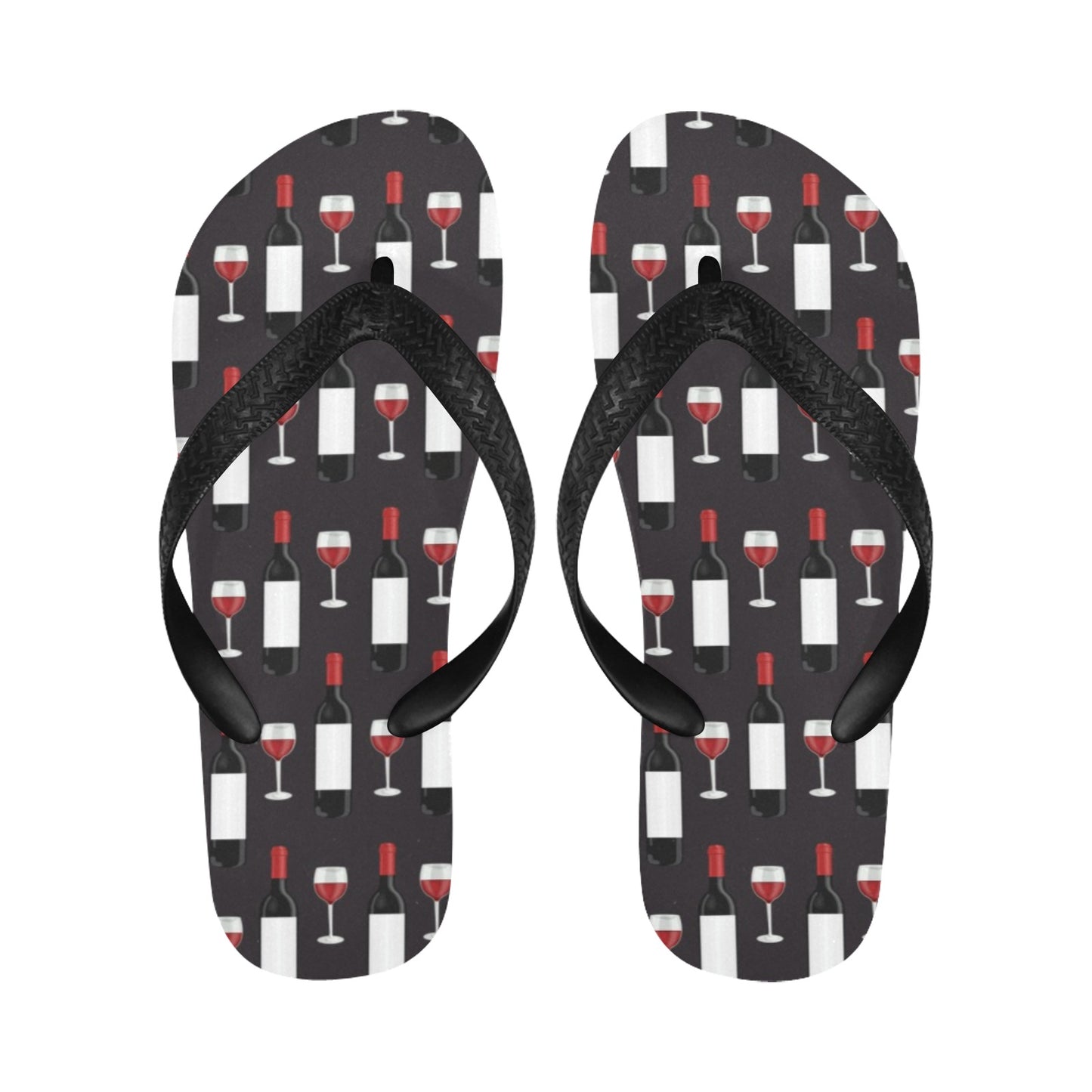 Wine Print Design LKS309 Flip Flops