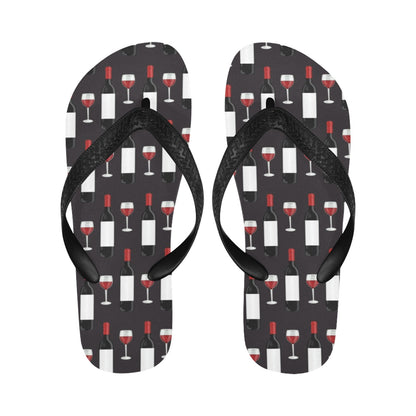 Wine Print Design LKS309 Flip Flops