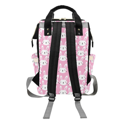 Rabbit Print Design LKS401 Diaper Bag Backpack