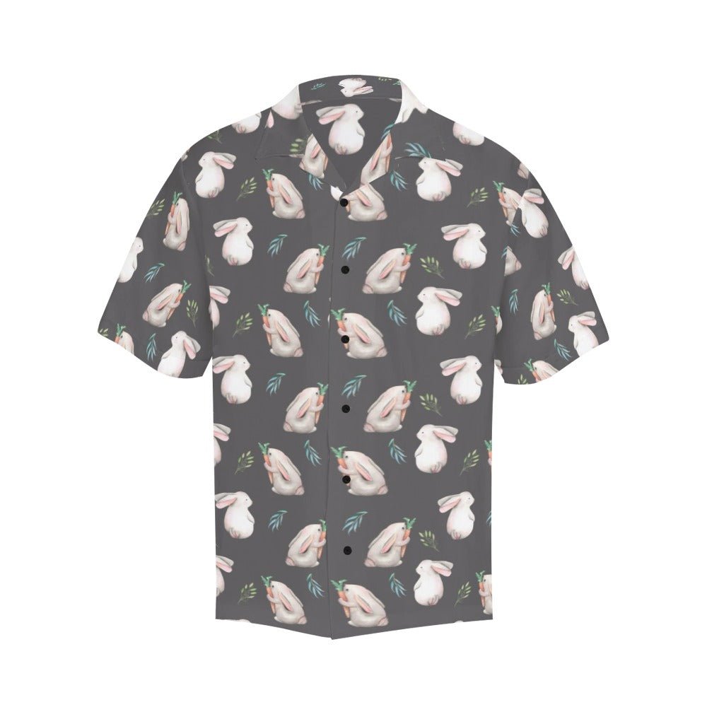 Rabbit Print Design LKS402 Men's Men's Hawaiian Shirt