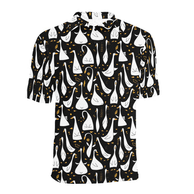 Goose Print Design LKS401 Men Polo Shirt