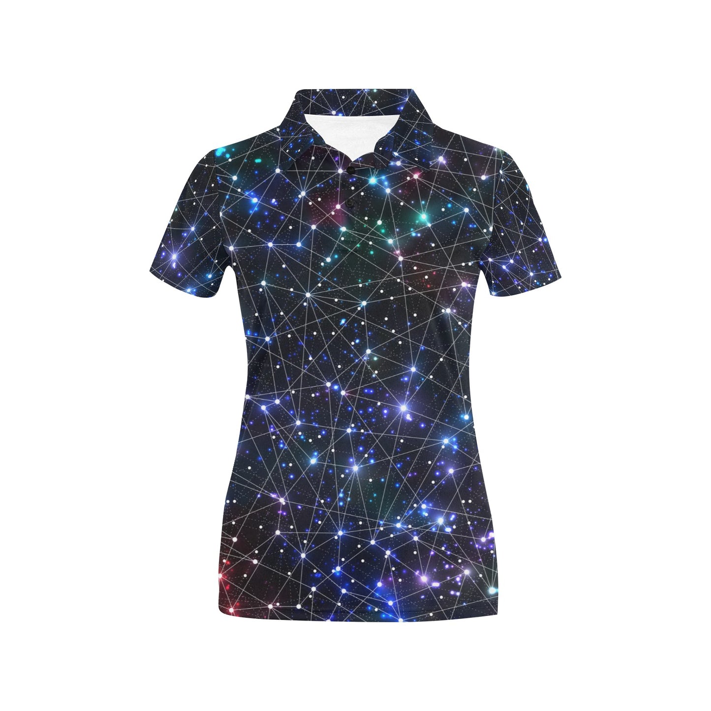 Cosmic Pattern Print Design 01 Women's Polo Shirt