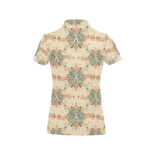 Leo Pattern Print Design 02 Women's Polo Shirt