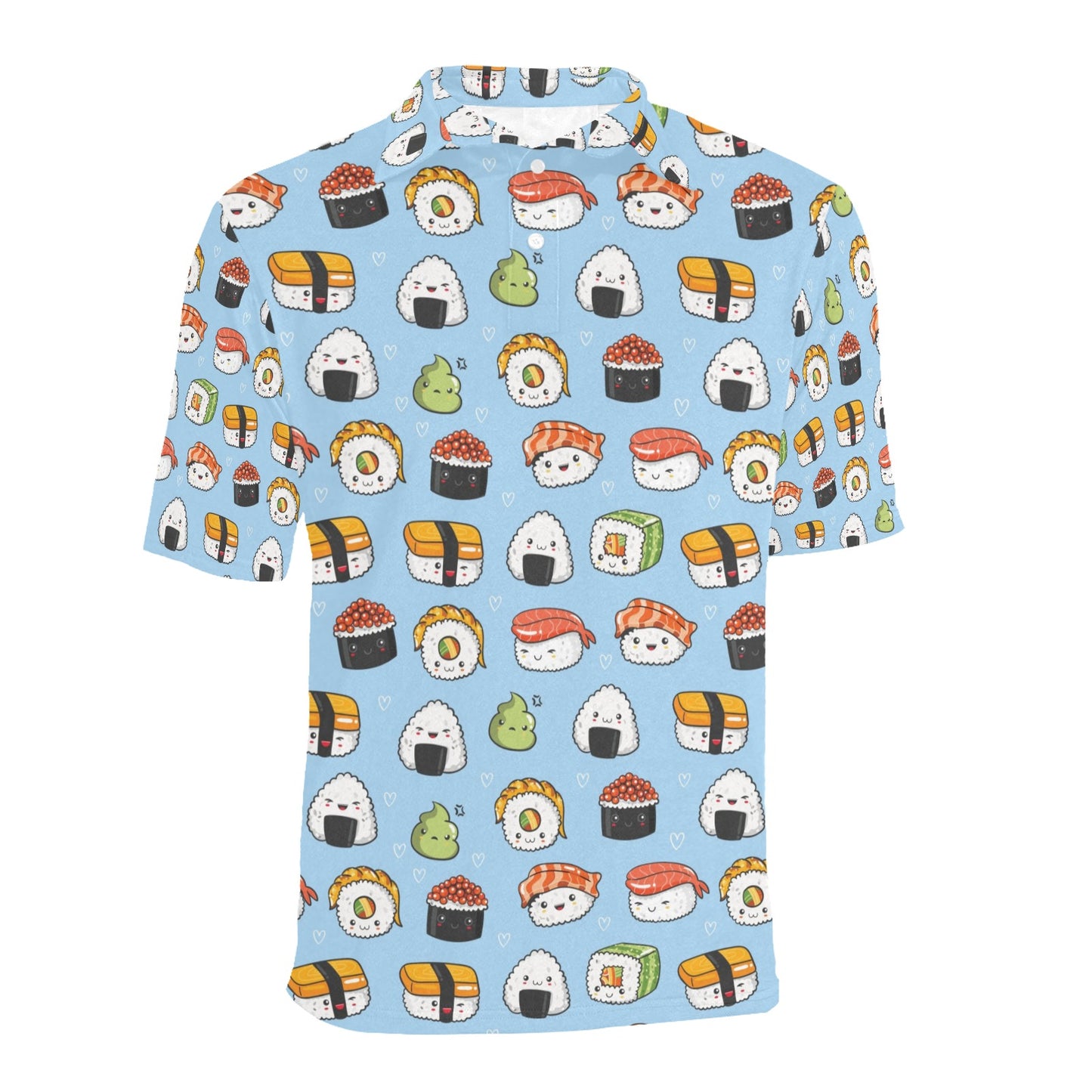 Sushi Print Design LKS303 Men Polo Shirt