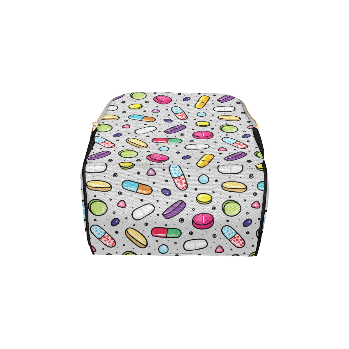 Pill Pattern Print Design A04 Diaper Bag Backpack