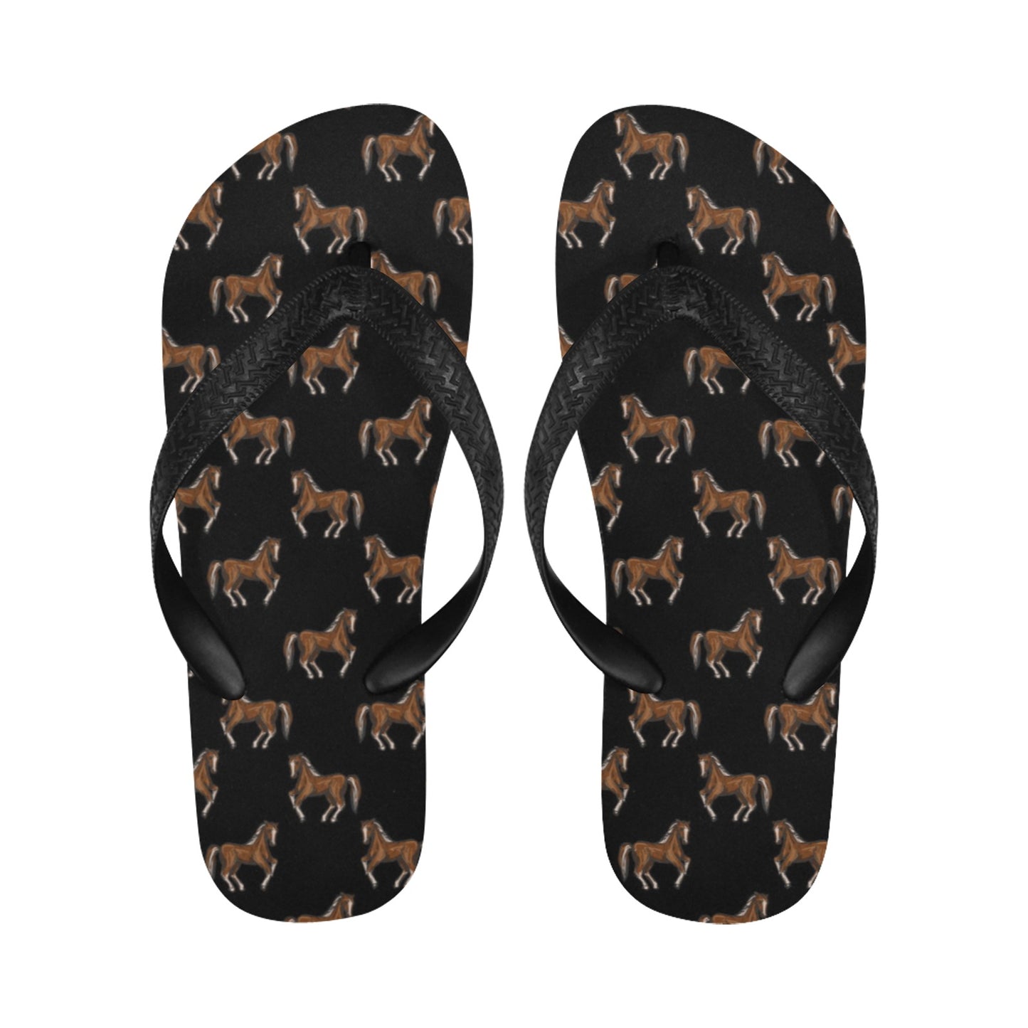Horse Print Design LKS3010 Flip Flops