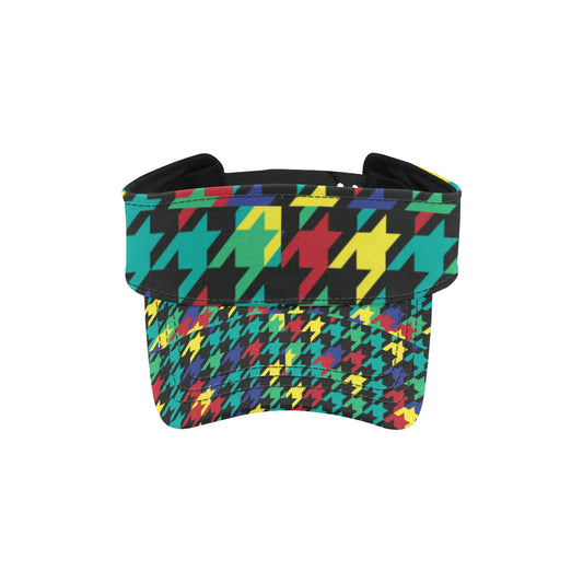 Houndstooth Colorful Pattern Print Design 02 Unisex Sun Visor
