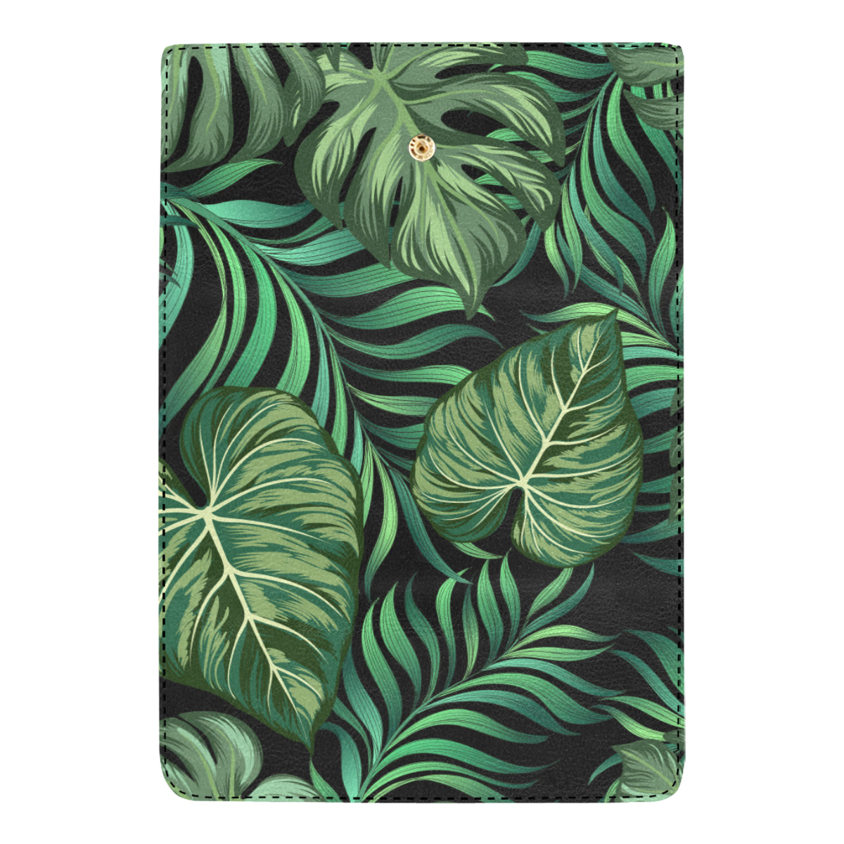 Green Fresh Tropical Palm Leaves Women's Trifold Wallet
