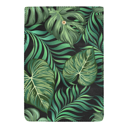 Green Fresh Tropical Palm Leaves Women's Trifold Wallet