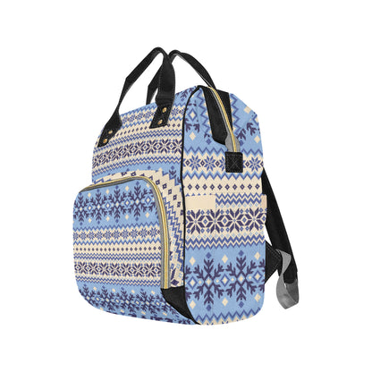 Nordic Pattern Print Design A03 Diaper Bag Backpack