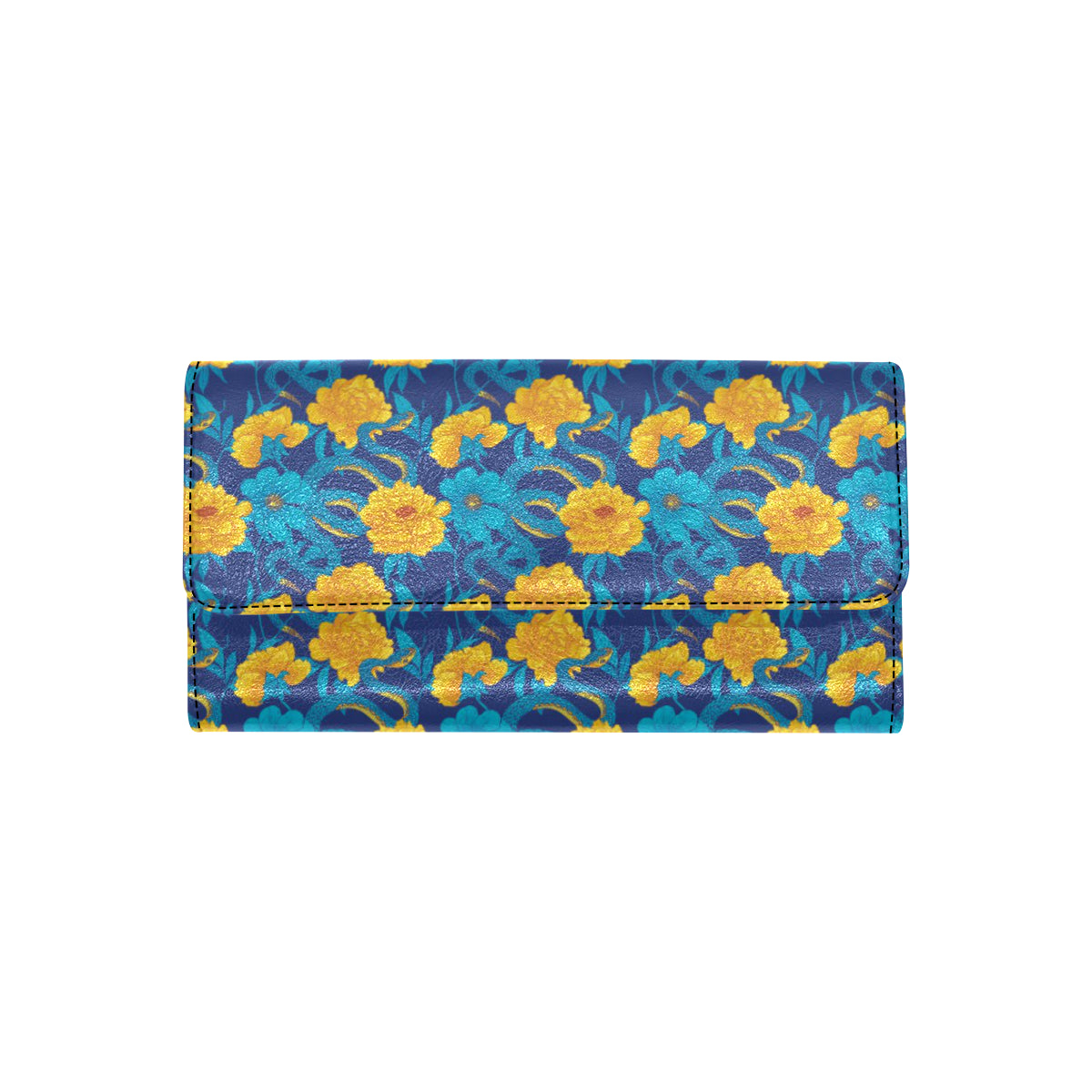 Boa Pattern Print Design 01 Women's Trifold Wallet
