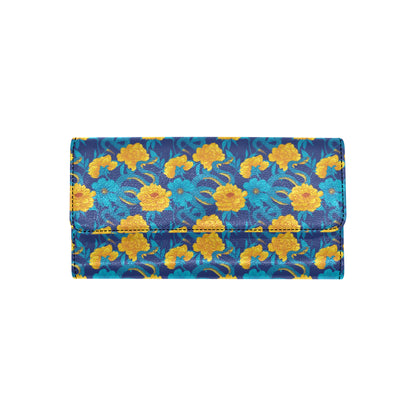 Boa Pattern Print Design 01 Women's Trifold Wallet