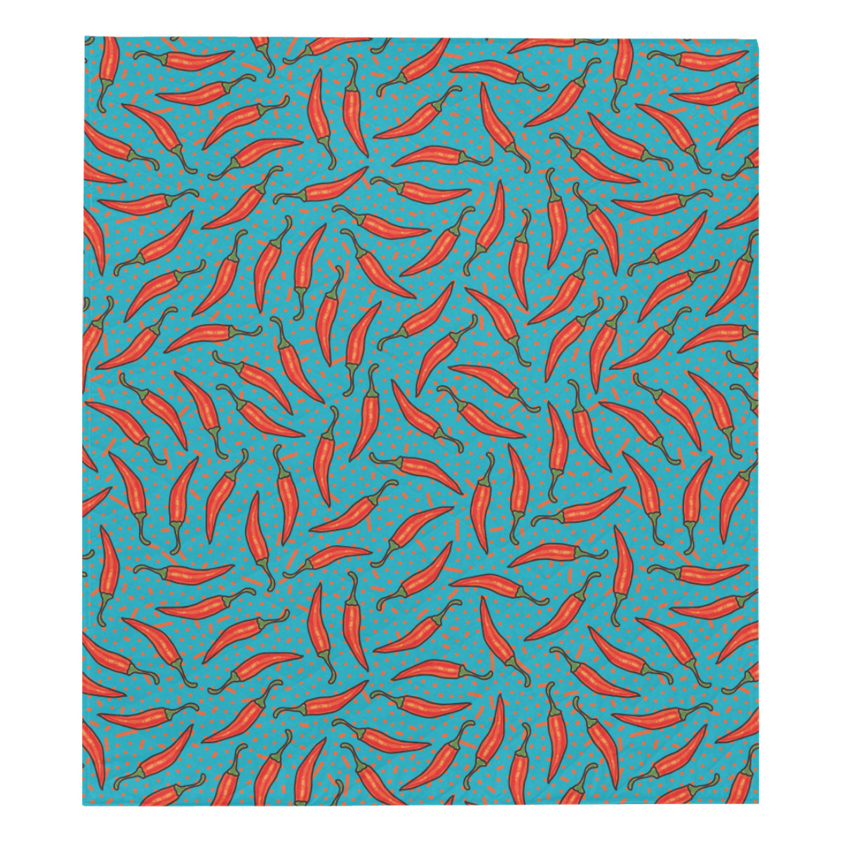 Chilli Pepper Pattern Print Design 05 Premium Quilt