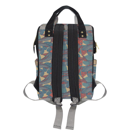Pisces Pattern Print Design A01 Diaper Bag Backpack
