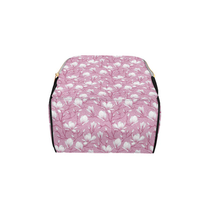 Magnolia Pattern Print Design MAG05 Diaper Bag Backpack