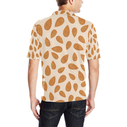 Almond Pattern Print Design 03 Men Polo Shirt
