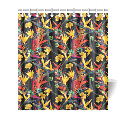 Bird Of Paradise Pattern Print Design BOP016 Shower Curtain