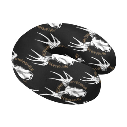 Moose Pattern Print Design 02 U-Shaped Travel Neck Pillow