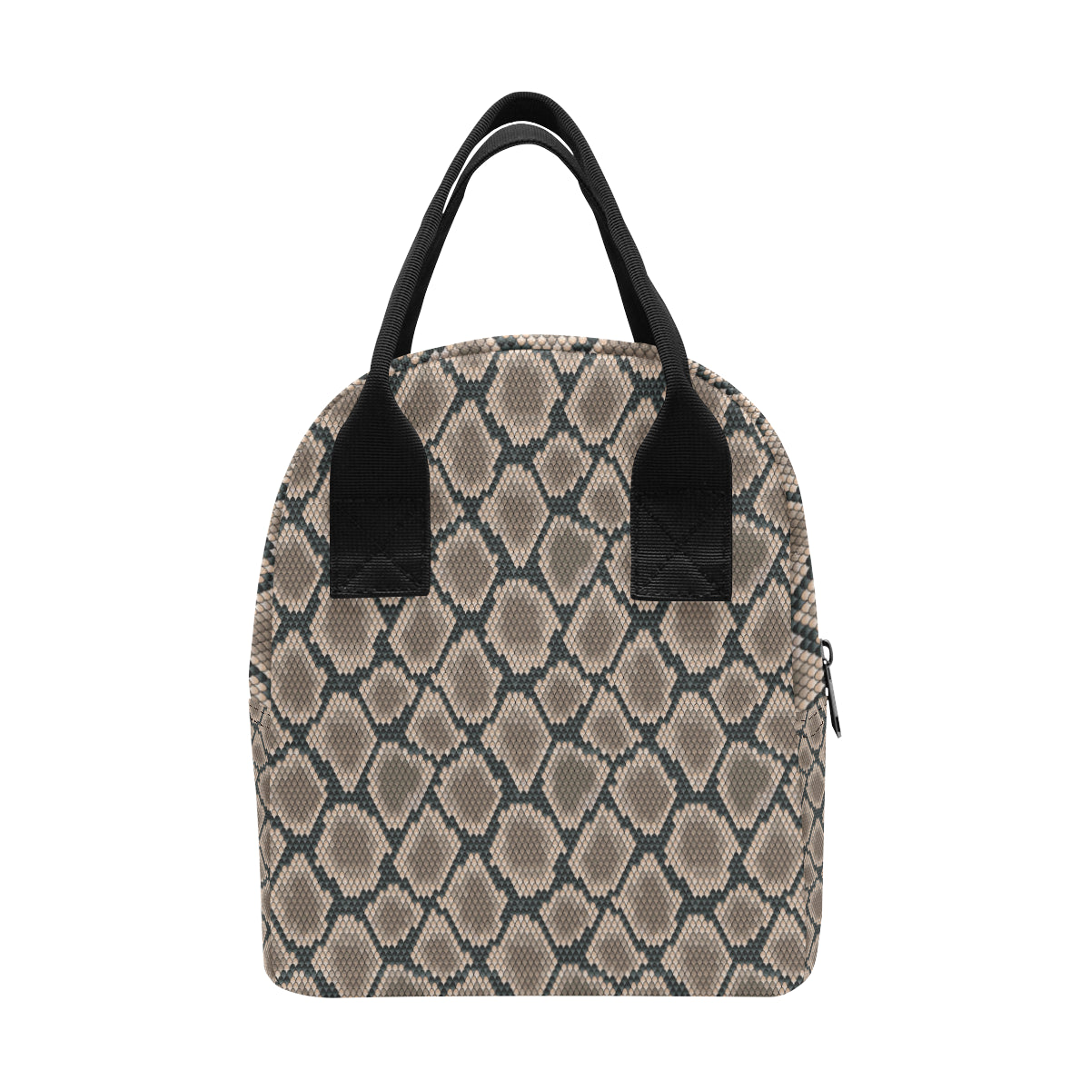 Snake Skin Design Print Insulated Lunch Bag