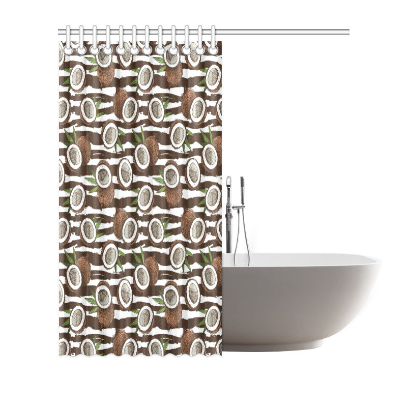 Coconut Pattern Print Design CN04 Shower Curtain