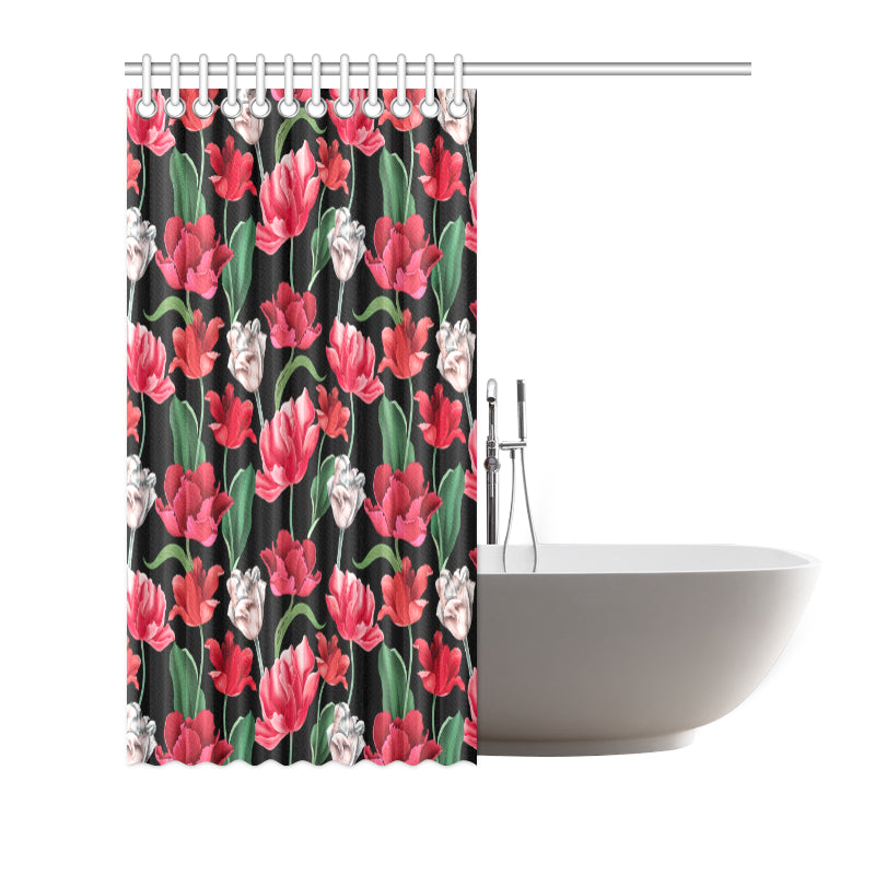 Tulip Pattern Print Design TP08 Shower Curtain