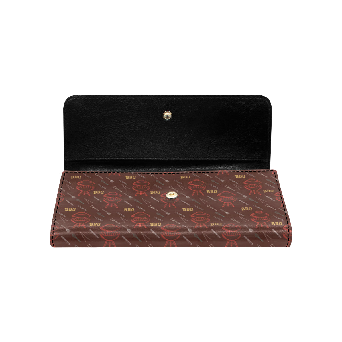 Barbecue Pattern Print Design 01 Women's Trifold Wallet
