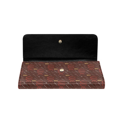 Barbecue Pattern Print Design 01 Women's Trifold Wallet