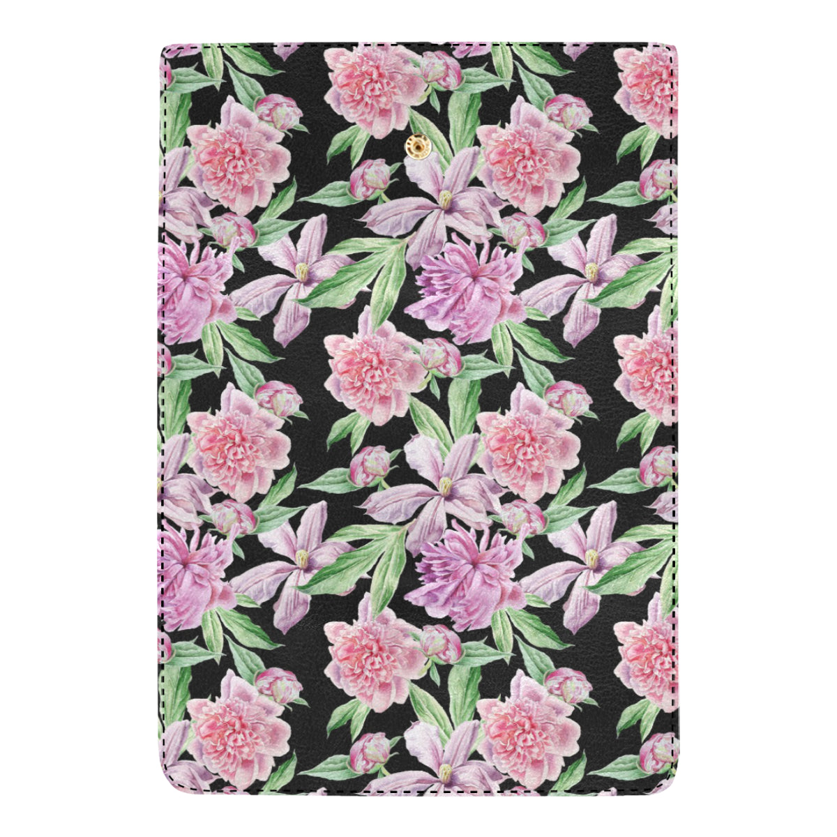 Peony Pattern Print Design PE08 Women's Trifold Wallet