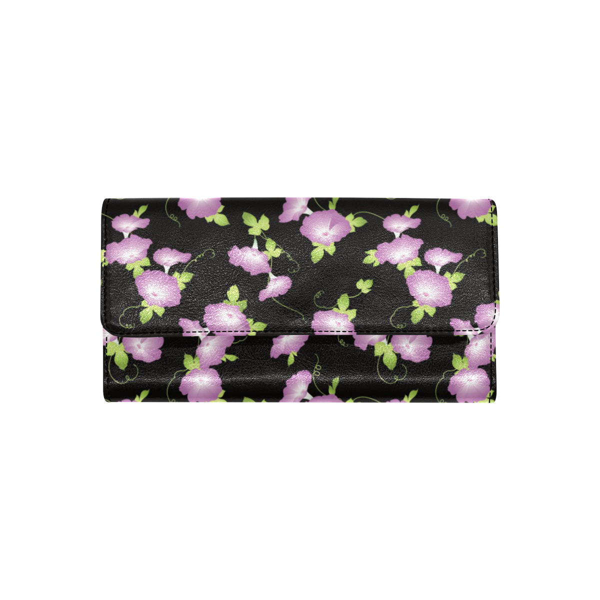 Morning Glory Pattern Print Design MG02 Women's Trifold Wallet