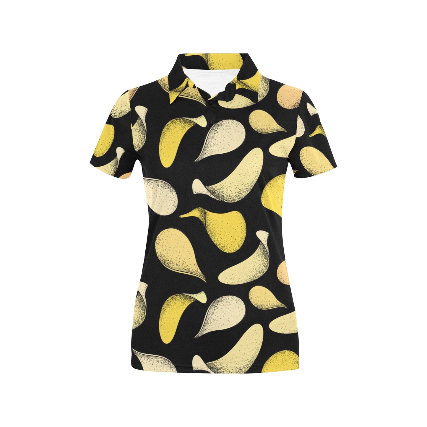 Potato Pattern Print Design A02 Women's Polo Shirt