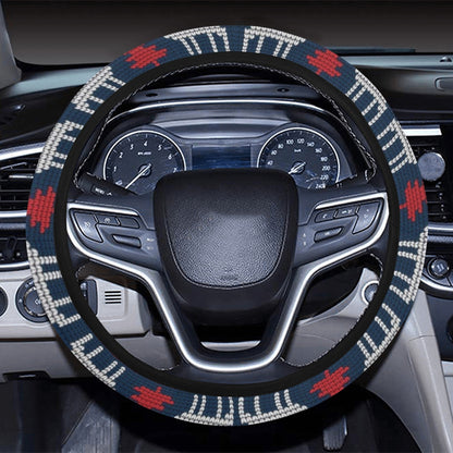 Reindeer Print Design LKS405 Steering Wheel Cover with Elastic Edge