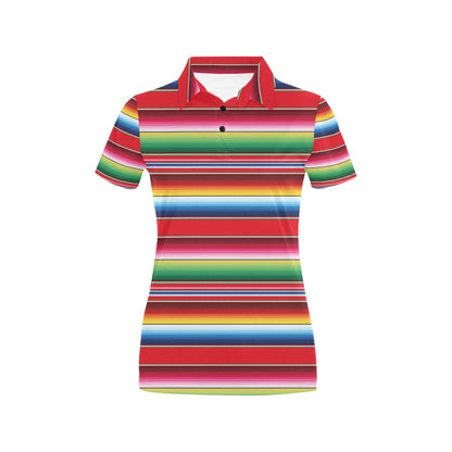 Serape Pattern Women's Polo Shirt