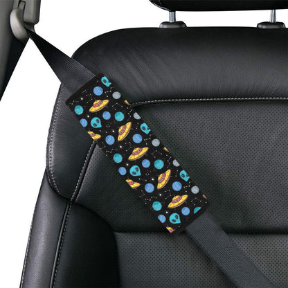 UFO Alien Print Design LKS306 Car Seat Belt Cover