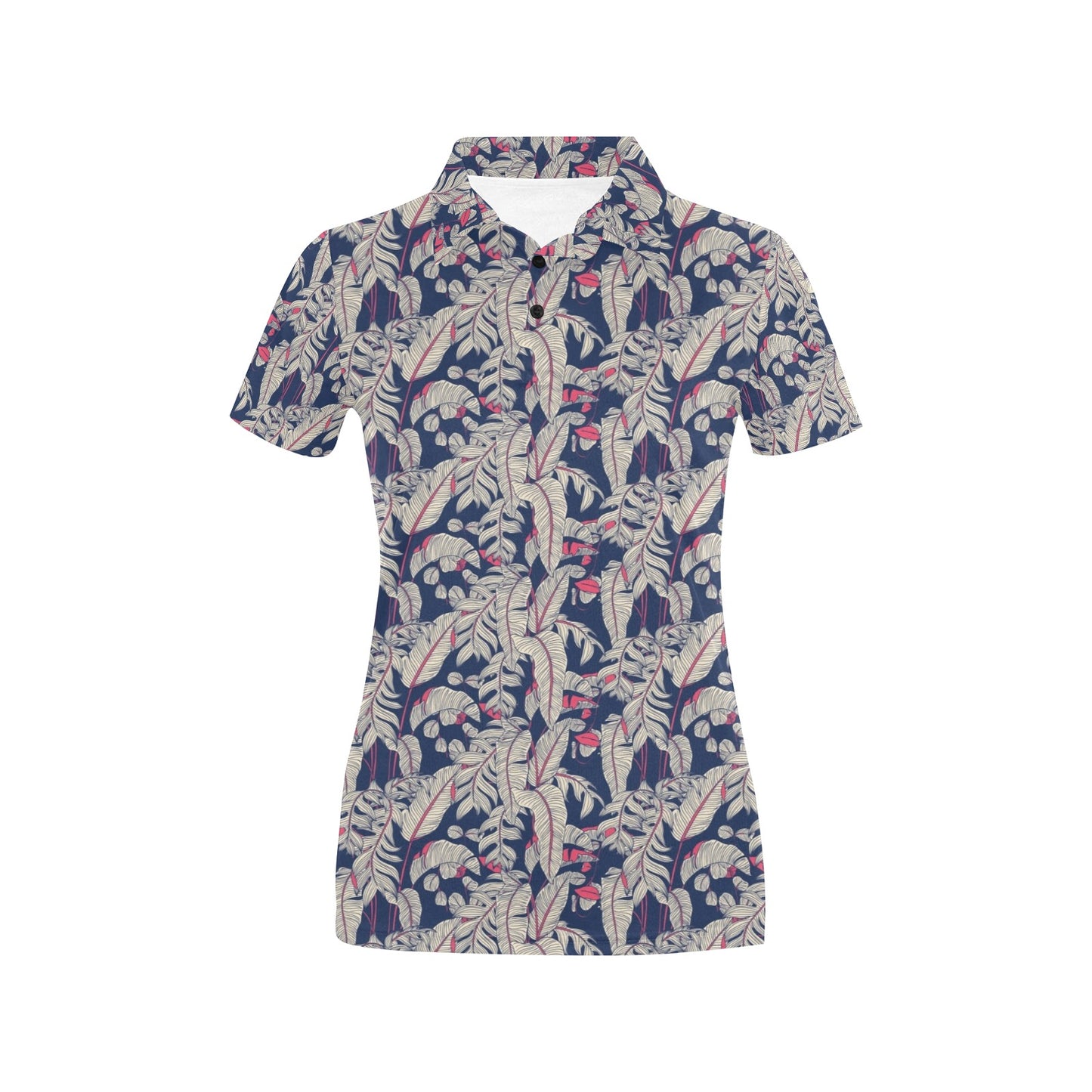 Bird Of Paradise Pattern Print Design 03 Women's Polo Shirt