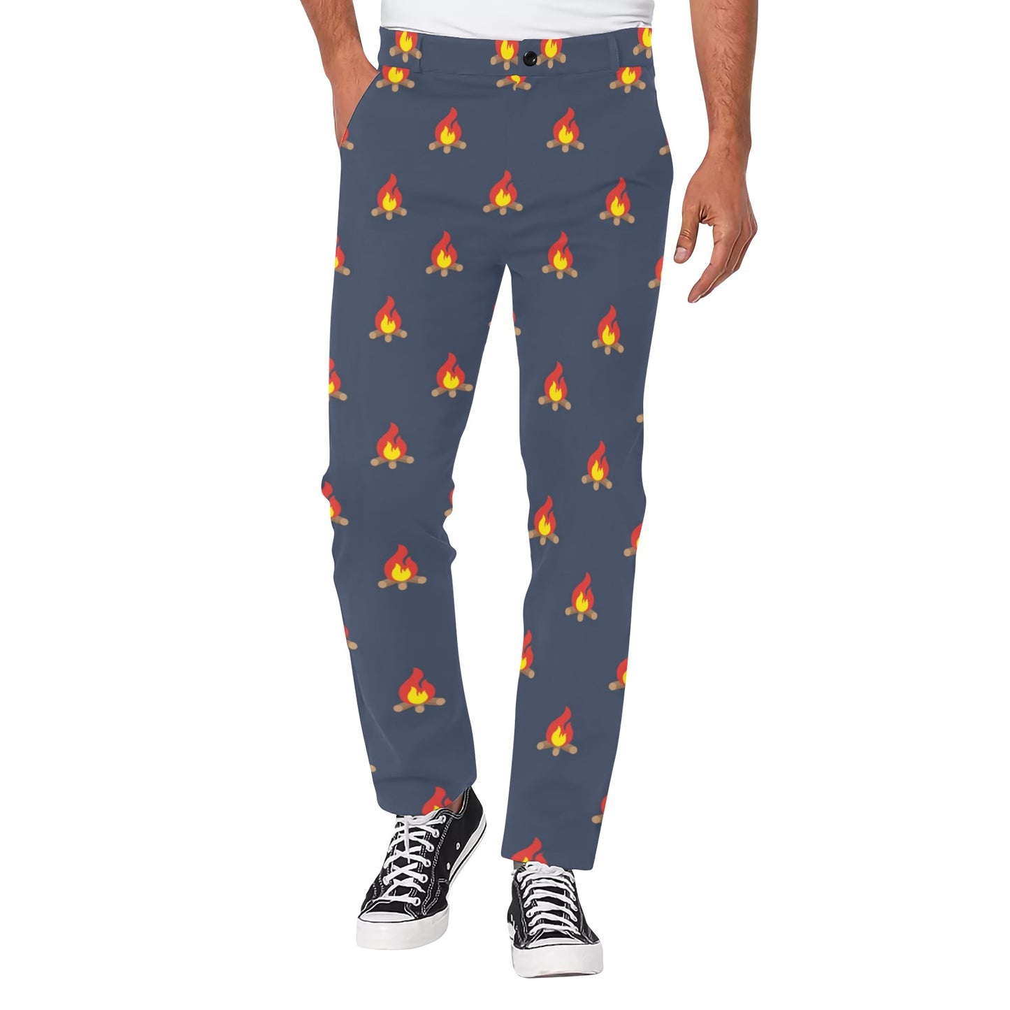 Campfire Pattern Print Design 02 Men's Pants