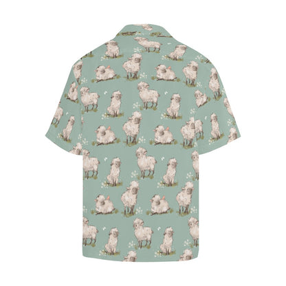 Sheep Print Design LKS405 Men's Men's Hawaiian Shirt