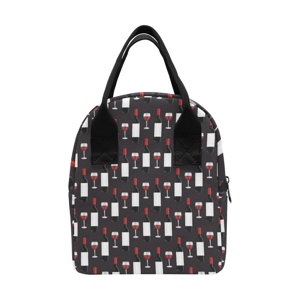 Wine Print Design LKS309 Insulated Lunch Bag