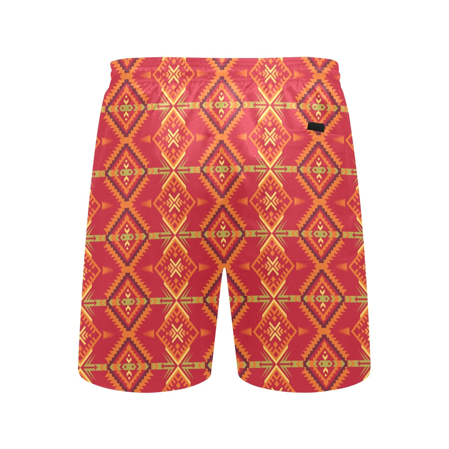Southwest Pattern Print Design LKS305 Men's Swim Trunks Beach Shorts
