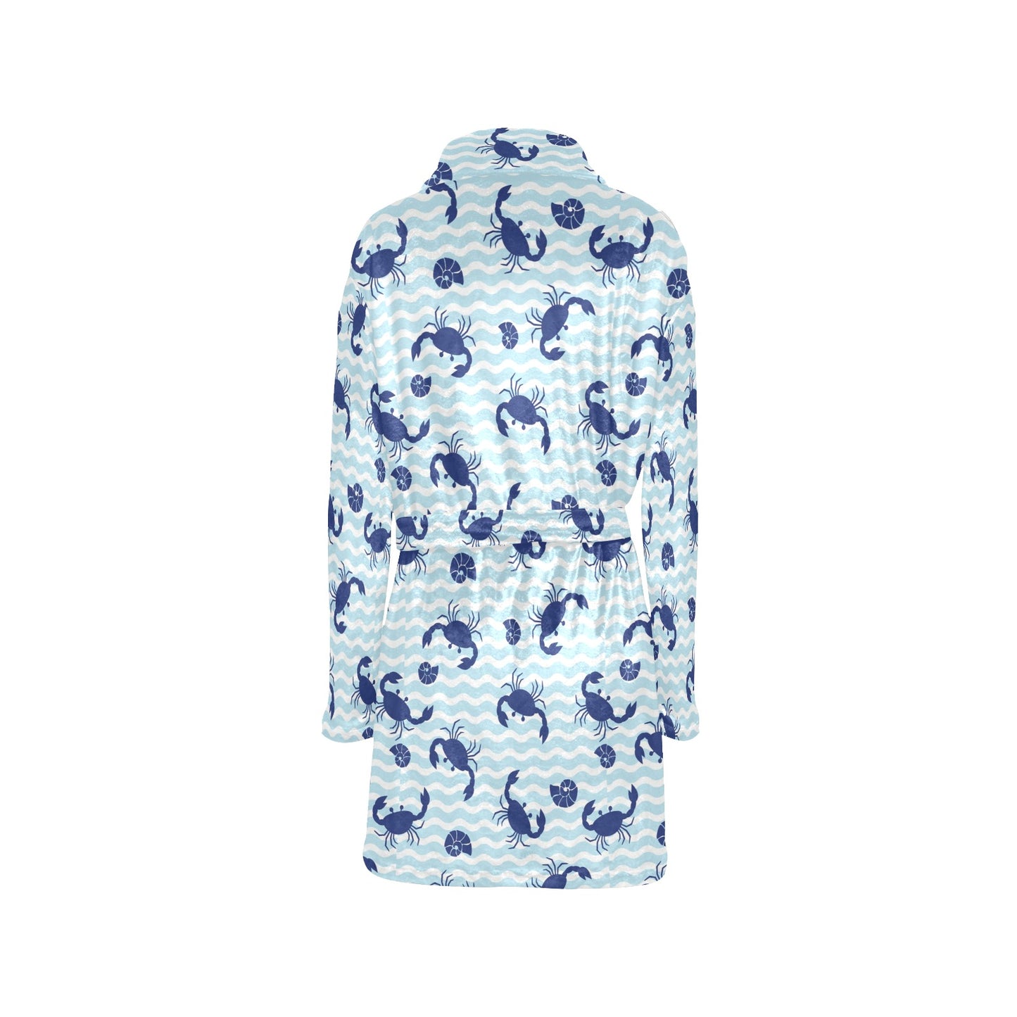 Crab Pattern Print Design 04 Women's Fleece Robe