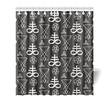 Pentagram Pattern Print Design A04 Shower Curtain