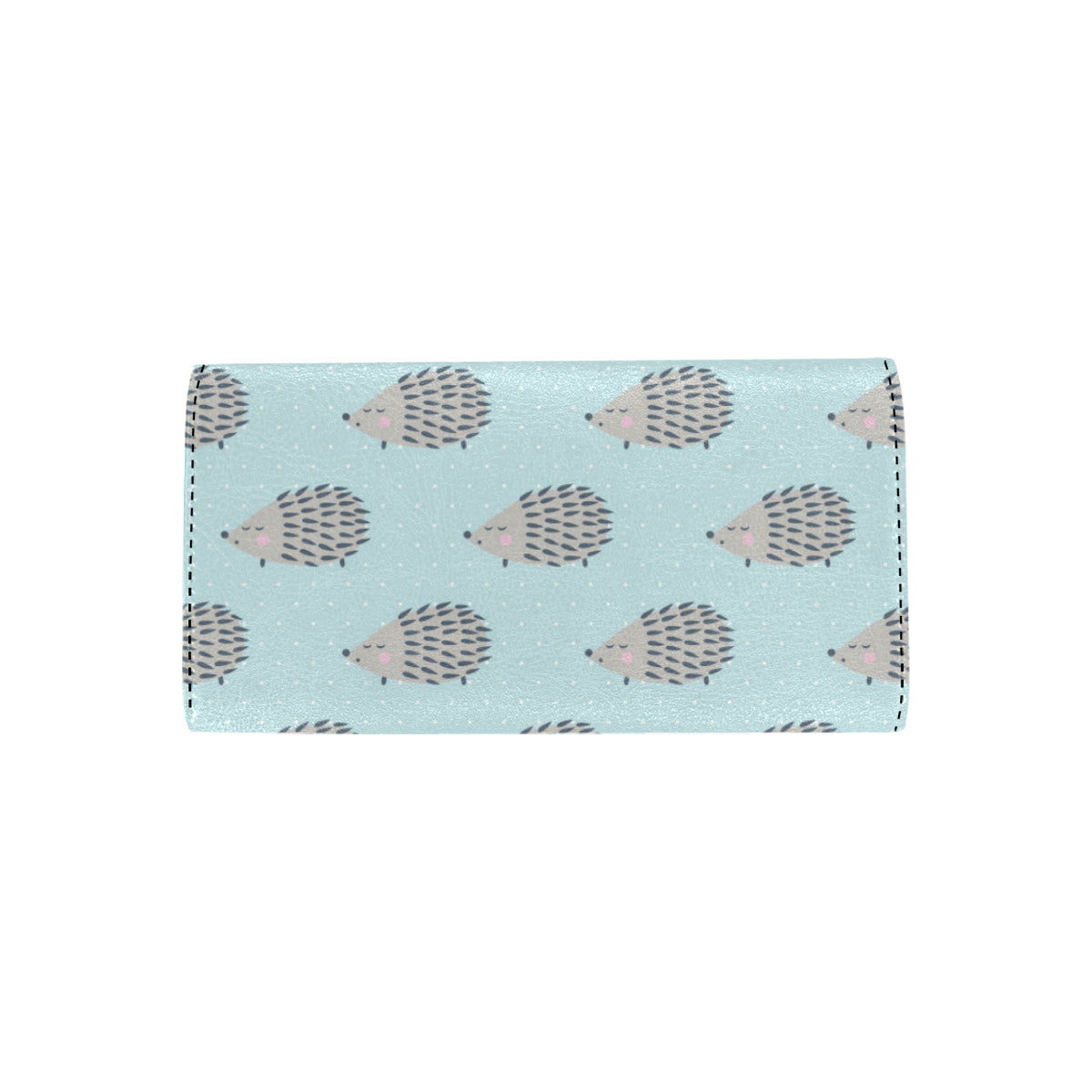 Hedgehog Pattern Print Design 02 Women's Trifold Wallet