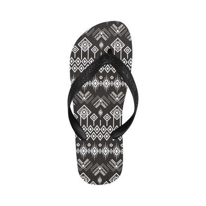 Tribal Pattern Print Design LKS304 Flip Flops