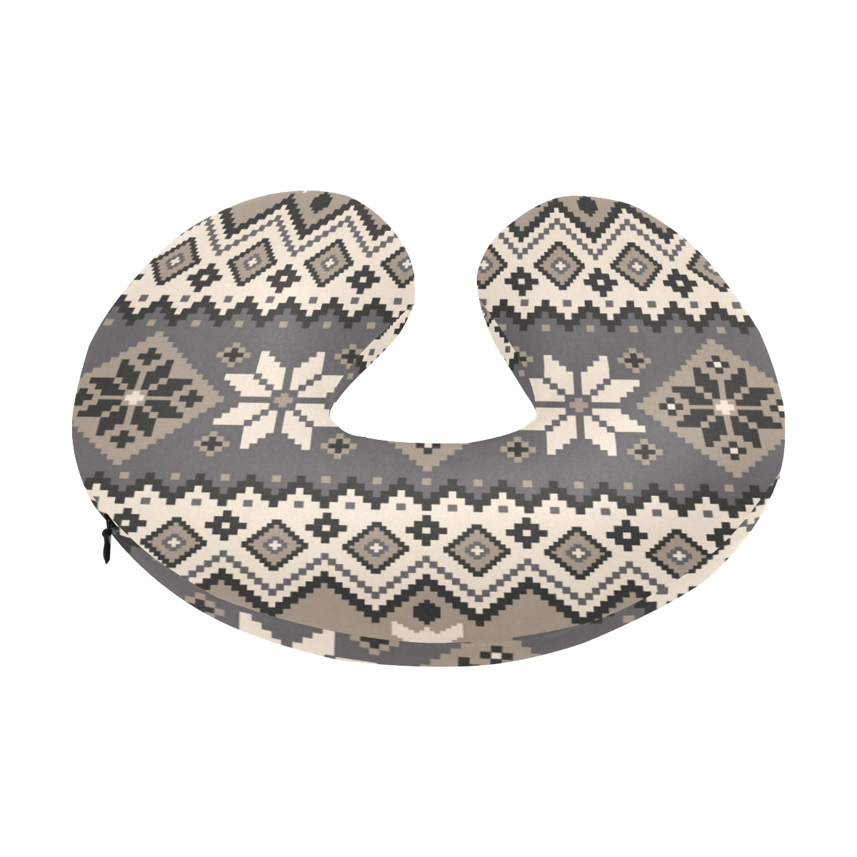 Nordic Pattern Print Design A01 U-Shaped Travel Neck Pillow