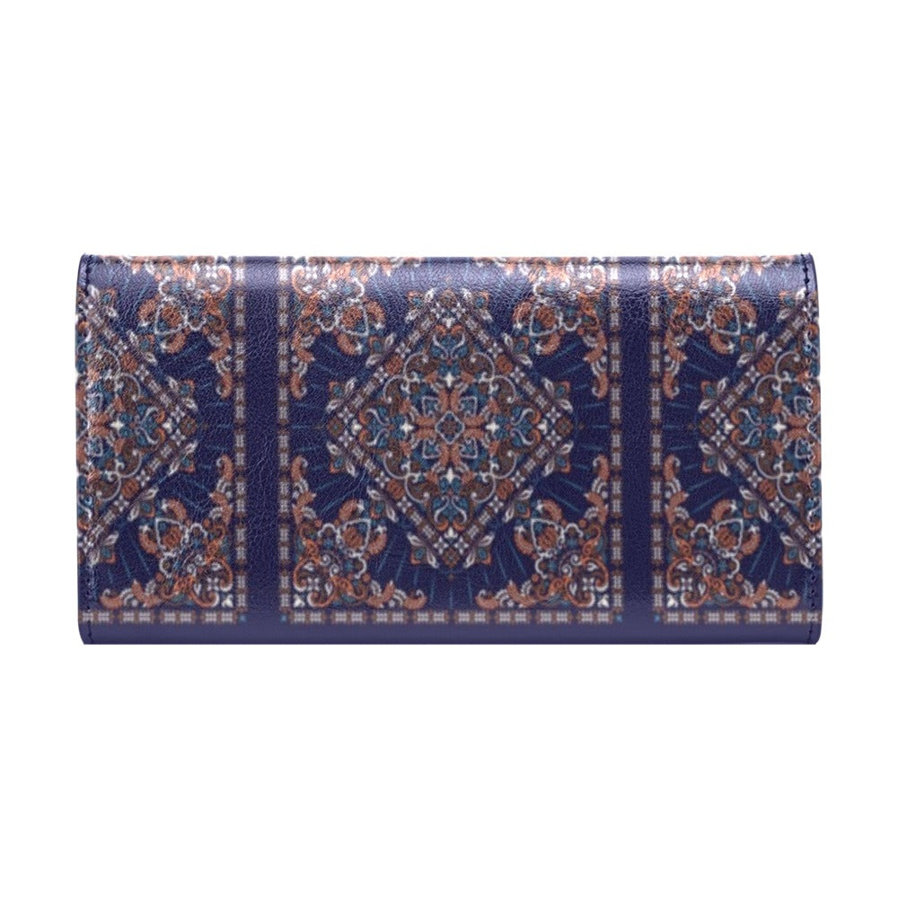 Bandana Print Design LKS3012 Women's Trifold Wallet
