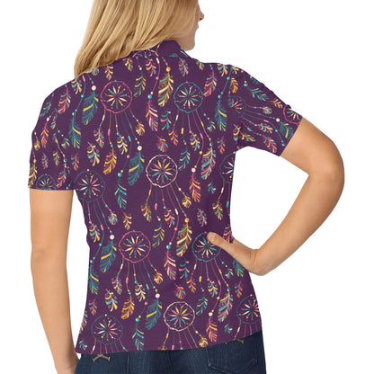 Dream Catcher Boho Design Women's Polo Shirt