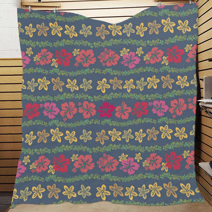 Hawaiian Themed Pattern Print Design H018 Premium Quilt