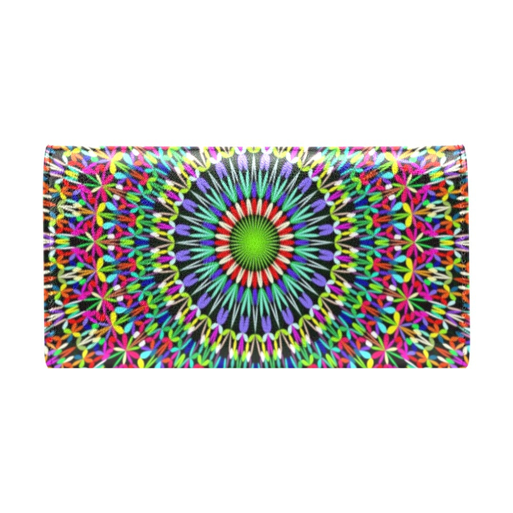 Bohemian Colorful Style Print Women's Trifold Wallet